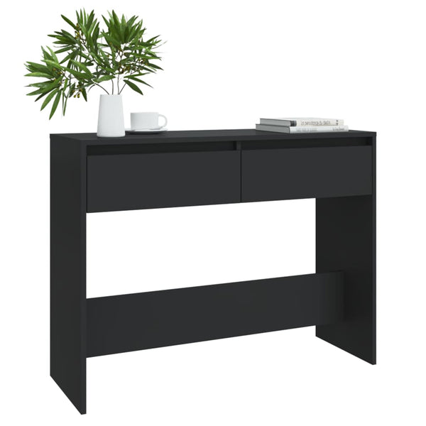 Sideboards & Buffets Console Table Black 100X35x76.5 Cm Engineered Wood