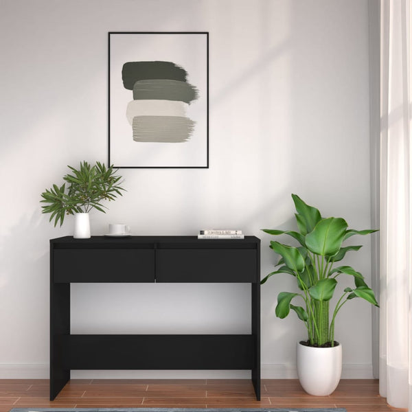 Sideboards & Buffets Console Table Black 100X35x76.5 Cm Engineered Wood