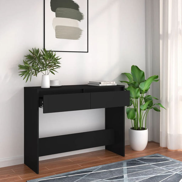 Sideboards & Buffets Console Table Black 100X35x76.5 Cm Engineered Wood