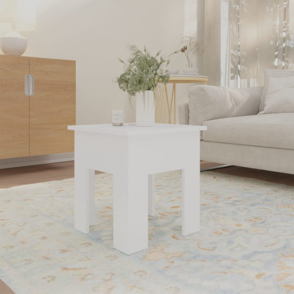 Coffee Tables Coffee Table White 40X40x42 Cm Engineered Wood