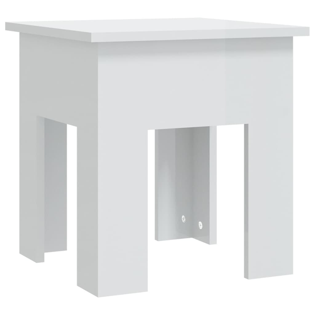 Coffee Tables Coffee Table High Gloss White 40X40x42 Cm Engineered Wood