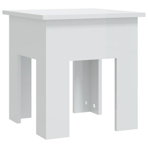 Coffee Tables Coffee Table High Gloss White 40X40x42 Cm Engineered Wood