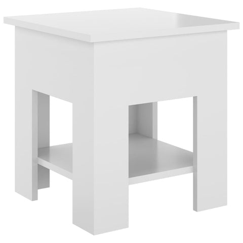 Coffee Tables Coffee Table High Gloss White 40X40x42 Cm Engineered Wood