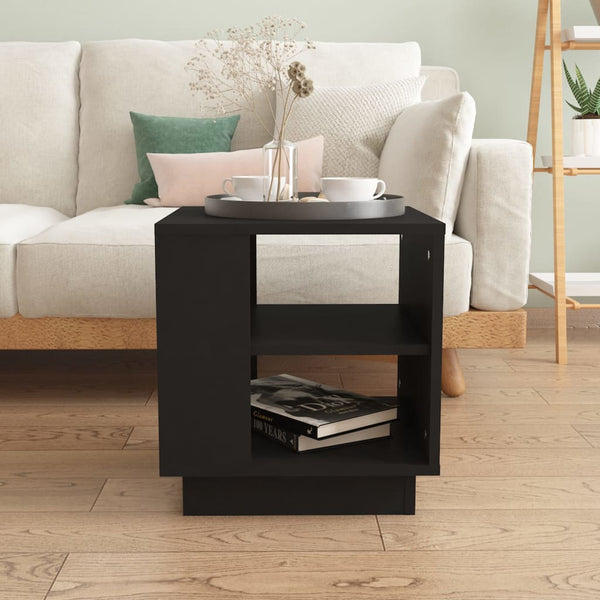 Coffee Tables Coffee Table Black 40X40x43 Cm Engineered Wood