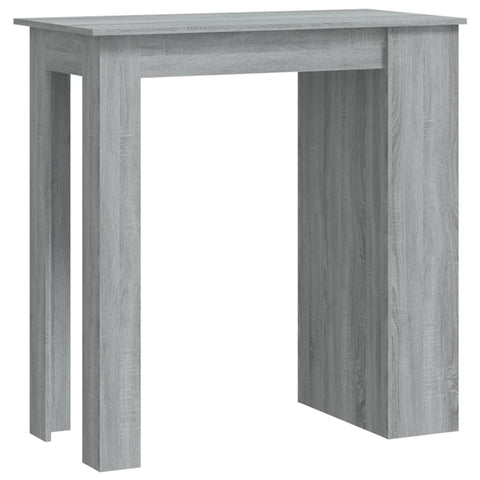 Bar Tables Bar Table With Storage Rack Grey Sonoma 102X50x103.5Cm Engineered Wood