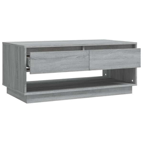 Coffee Tables Coffee Table Grey Sonoma 102.5X55x44 Cm Engineered Wood