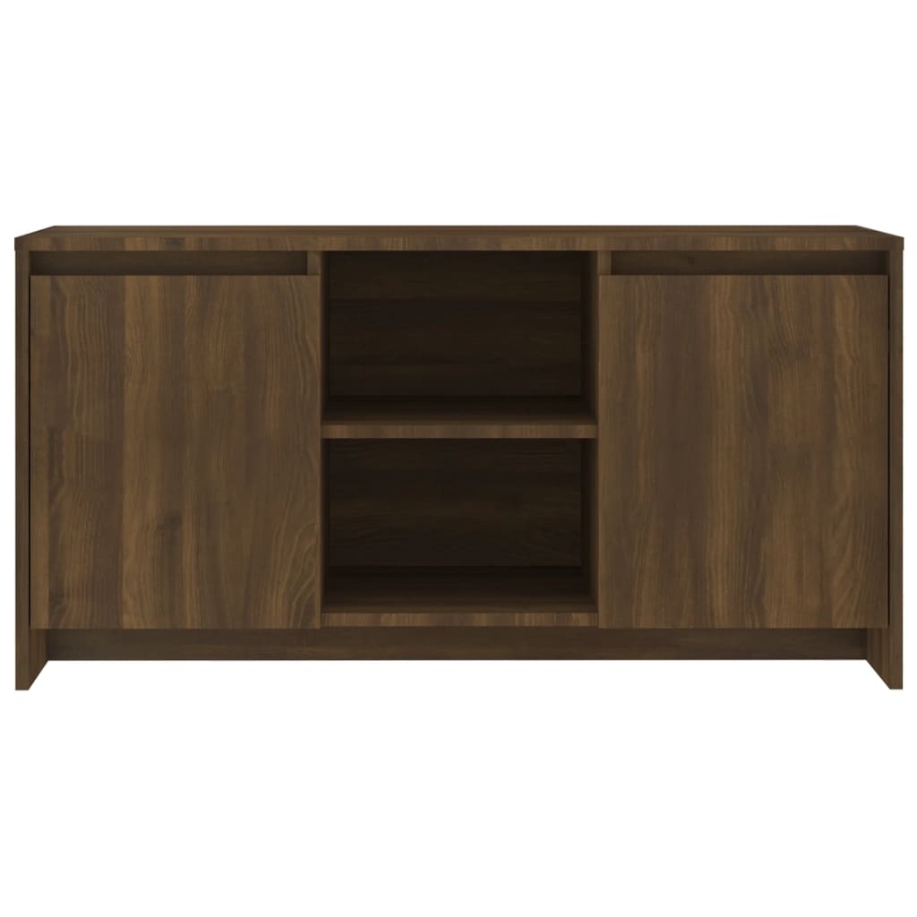 TV Stands & Entertainment Units Tv Cabinet Brown Oak 102X37.5X52.5 Cm Engineered Wood