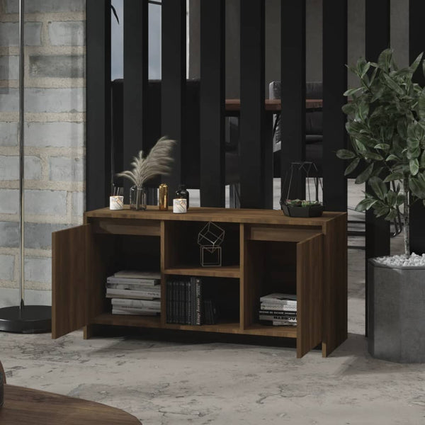 TV Stands & Entertainment Units Tv Cabinet Brown Oak 102X37.5X52.5 Cm Engineered Wood