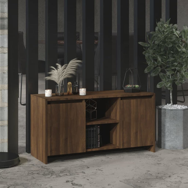 TV Stands & Entertainment Units Tv Cabinet Brown Oak 102X37.5X52.5 Cm Engineered Wood