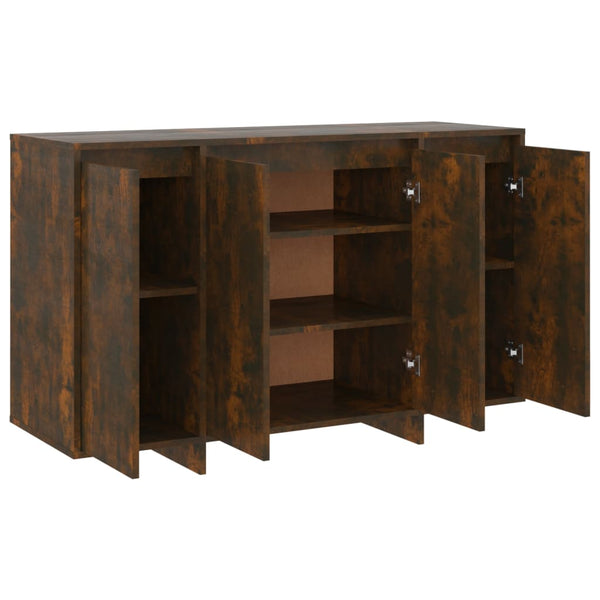 Sideboards & Buffets Sideboard Smoked Oak 120X41x75 Cm Engineered Wood