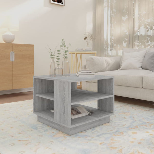 Coffee Tables Coffee Table Grey Sonoma 55X55x43 Cm Engineered Wood