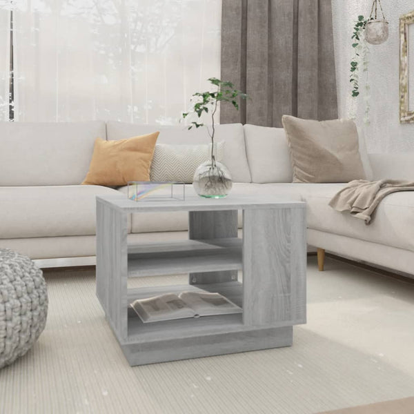 Coffee Tables Coffee Table Grey Sonoma 55X55x43 Cm Engineered Wood