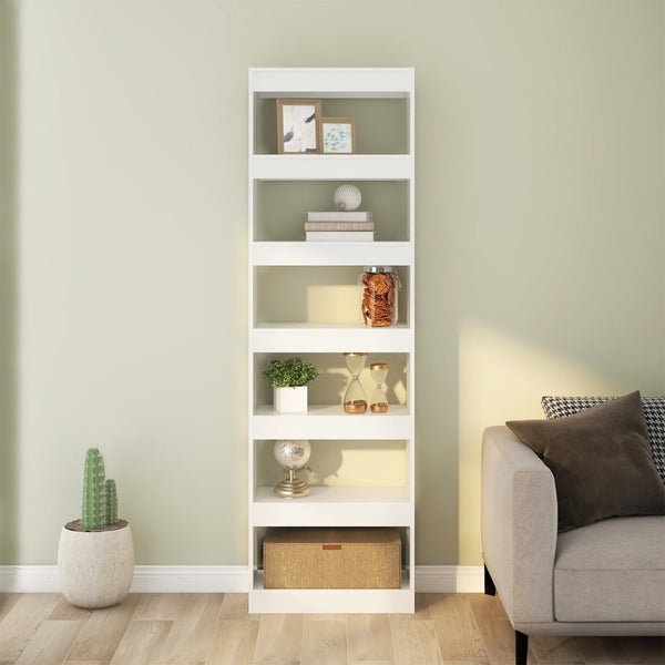 Bookshelves Book Cabinet/Room Divider White 60X30x198 Cm