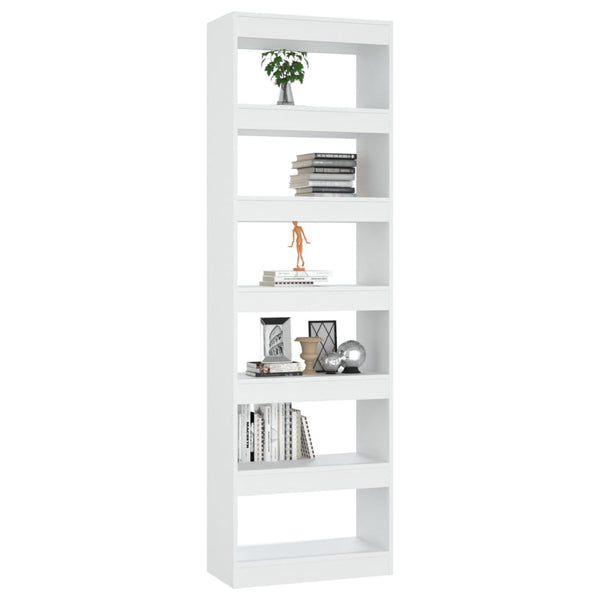 Bookshelves Book Cabinet/Room Divider White 60X30x198 Cm