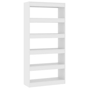 Bookshelves Book Cabinet/Room Divider White 80X30x166 Cm Engineered Wood