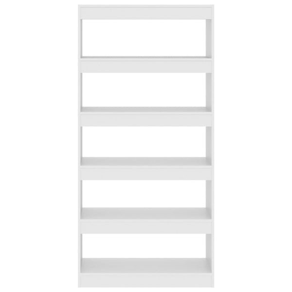 Bookshelves Book Cabinet/Room Divider White 80X30x166 Cm Engineered Wood