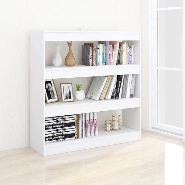 Bookshelves Book Cabinet/Room Divider White 100X30x103 Cm