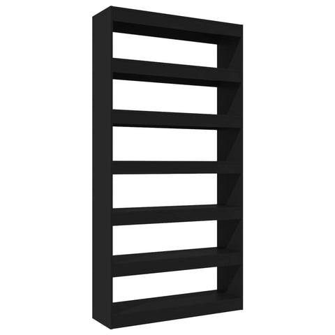 Cabinets & Cupboards Book Cabinet/Room Divider Black 100X30x198 Cm Engineered Wood