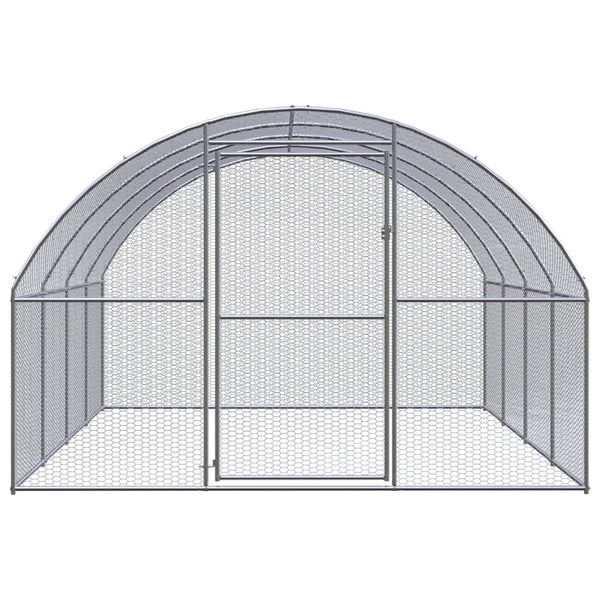 Small Animal Cages & Hutches Outdoor Chicken Coop 3X4x2 M Galvanised Steel