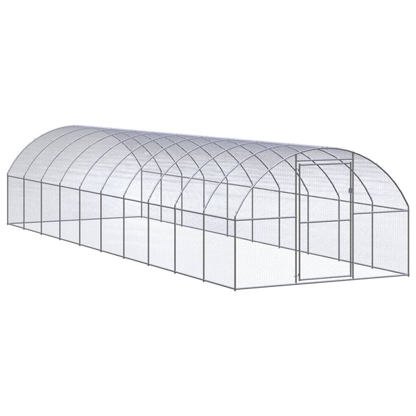 Small Animal Cages & Hutches Outdoor Chicken Coop 3X10x2 M Galvanised Steel