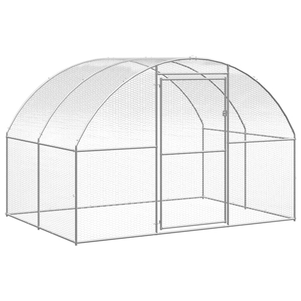 Small Animal Cages & Hutches Outdoor Chicken Coop 3X10x2 M Galvanised Steel