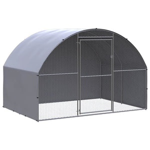 Small Animal Cages & Hutches Outdoor Chicken Coop 3X2x2 M Galvanised Steel