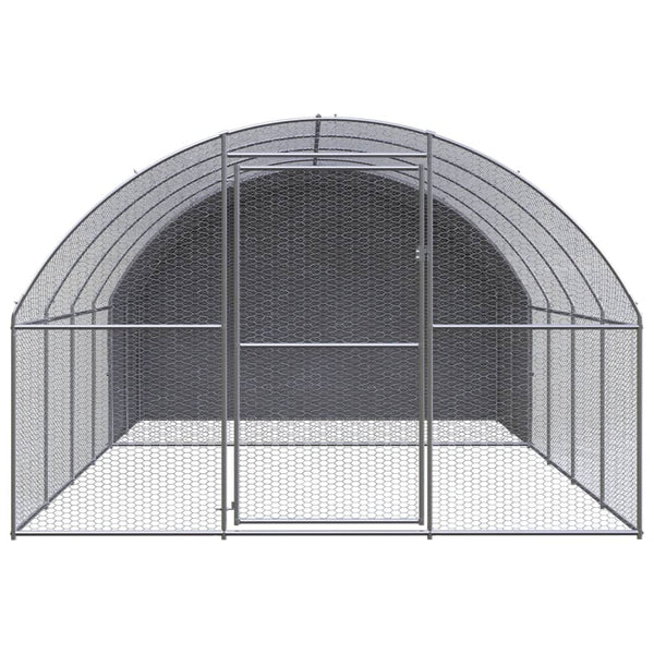 Small Animal Cages & Hutches Outdoor Chicken Coop 3X4x2 M Galvanised Steel