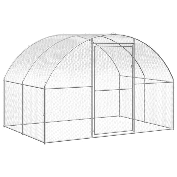 Small Animal Cages & Hutches Outdoor Chicken Coop 3X4x2 M Galvanised Steel