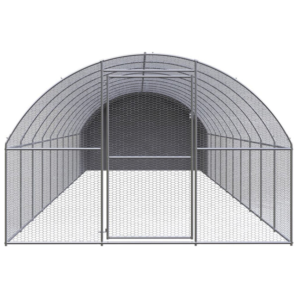 Small Animal Cages & Hutches Outdoor Chicken Coop 3X12x2 M Galvanised Steel