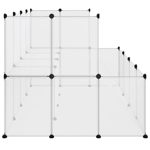 Small Animal Cages & Hutches Small Animal Cage Transparent 143X107x93 Cm Pp And Steel