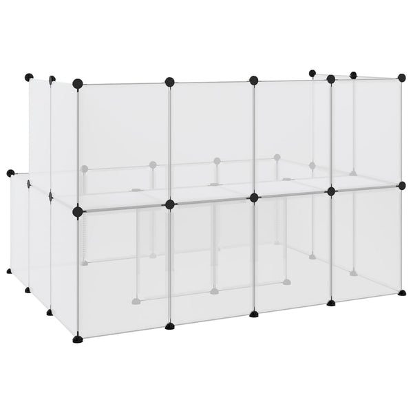 Small Animal Cages & Hutches Small Animal Cage Transparent 143X107x93 Cm Pp And Steel