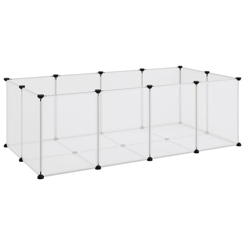 Small Animal Cages & Hutches Small Animal Cage Transparent 144X74x46.5 Cm Pp And Steel