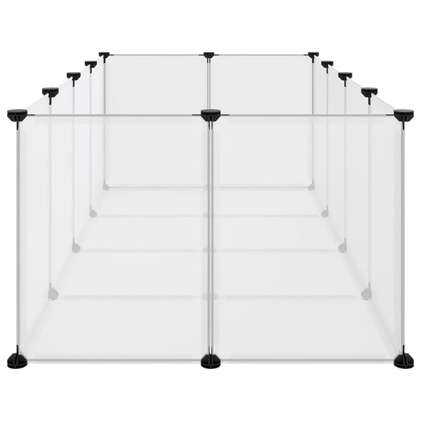 Small Animal Cages & Hutches Small Animal Cage Transparent 144X74x46.5 Cm Pp And Steel