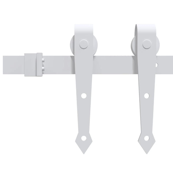 Sliding Door Hardware Kit 200 Cm Steel White