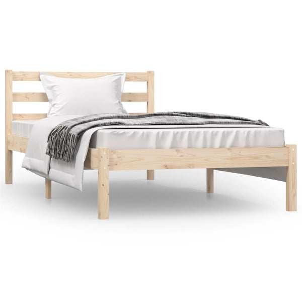 Single Bed Frames Bed Frame Solid Wood Pine 92X187 Cm Single Size