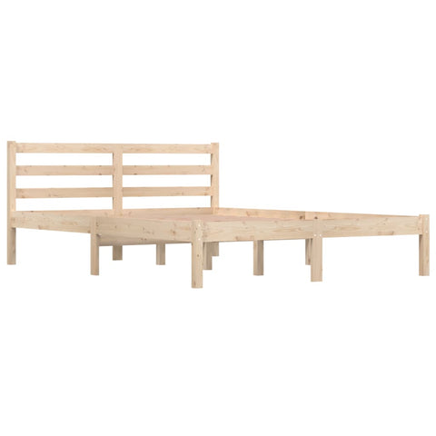 Double Bed Frames Bed Frame Solid Wood Pine 137X187 Cm Double Size