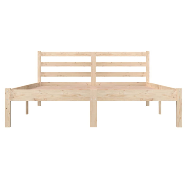 Double Bed Frames Bed Frame Solid Wood Pine 137X187 Cm Double Size