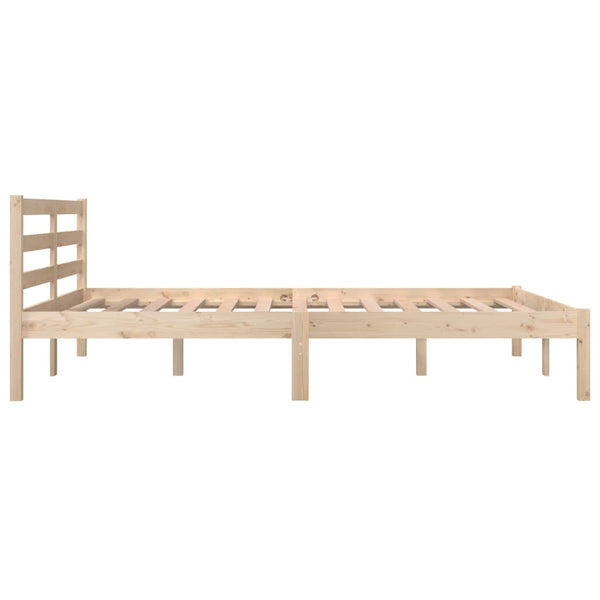 Double Bed Frames Bed Frame Solid Wood Pine 137X187 Cm Double Size