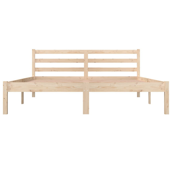 Queen Bed Frames Bed Frame Solid Wood Pine 153X203 Cm Queen Size