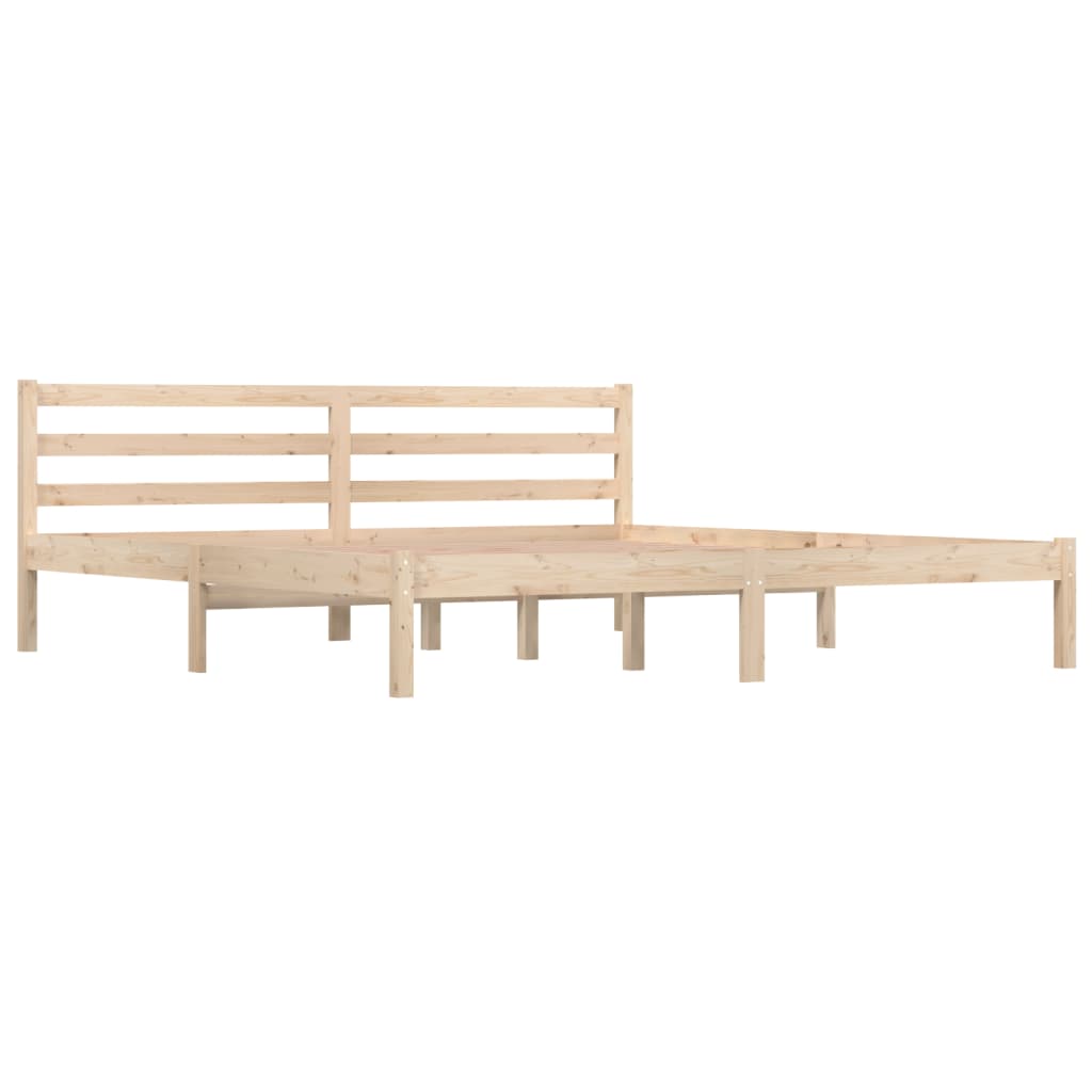 King Bed Frames Bed Frame Solid Wood Pine 183X203 Cm King Size