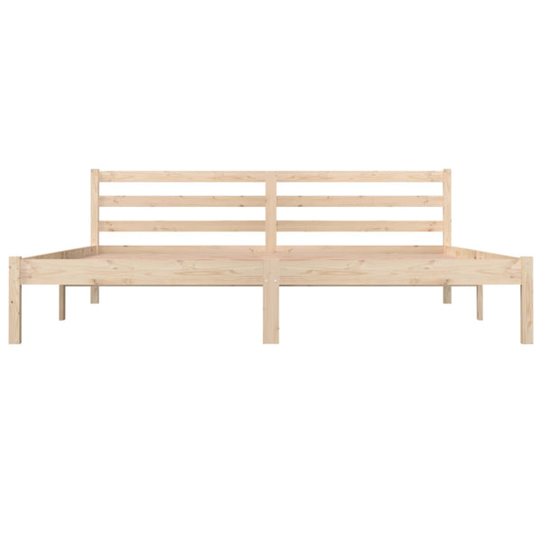 King Bed Frames Bed Frame Solid Wood Pine 183X203 Cm King Size