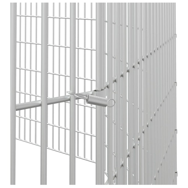 Small Animal Cages & Hutches Free Range Animal Enclosure 10 Panel 54X60 Cm Galvanised Iron