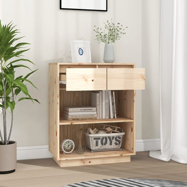 Tables Console Cabinet 60X34x75 Cm Solid Wood Pine