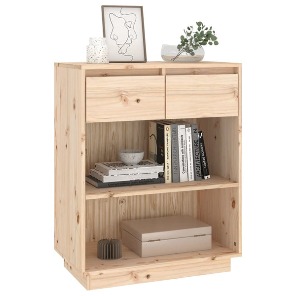 Tables Console Cabinet 60X34x75 Cm Solid Wood Pine