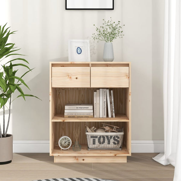 Tables Console Cabinet 60X34x75 Cm Solid Wood Pine