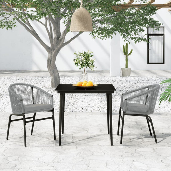 Outdoor Dining Sets 3 Piece Garden Dining Set Anthracite