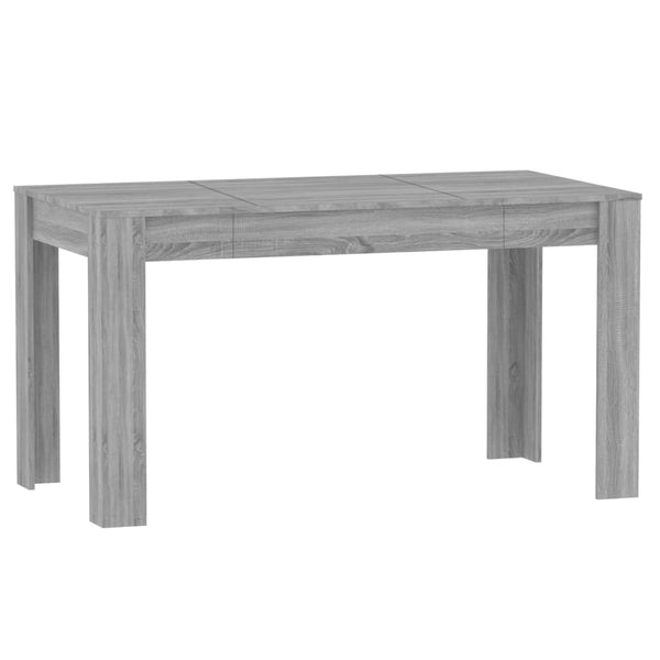 Dining Tables Dining Table Grey Sonoma 140X74.5X76 Cm Engineered Wood