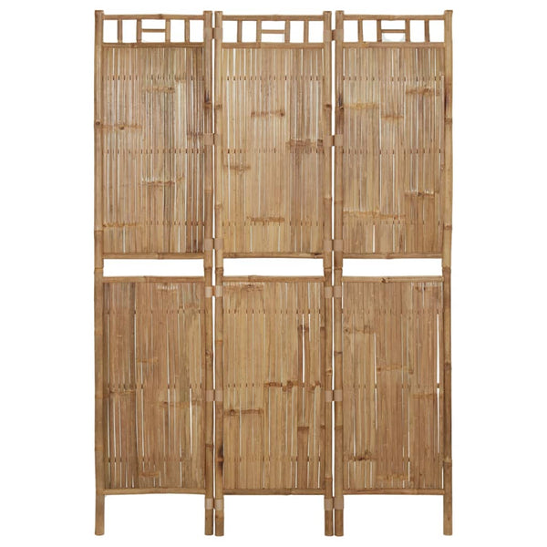 Screens & Room Dividers 3 Panel Room Divider Bamboo 120X180 Cm