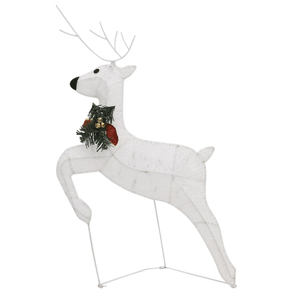 Seasonal Decorations Reindeer & Sleigh Christmas Decoration 100 Leds Outdoor White