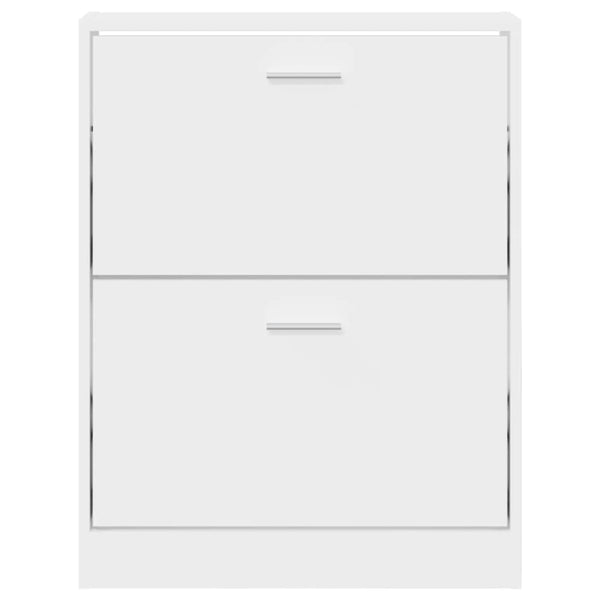 Shoe Cabinets Shoe Cabinet White 59X17x81 Cm Engineered Wood